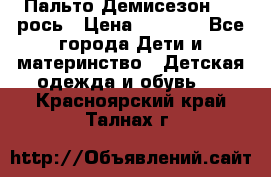 Пальто Демисезон 104 рось › Цена ­ 1 300 - Все города Дети и материнство » Детская одежда и обувь   . Красноярский край,Талнах г.